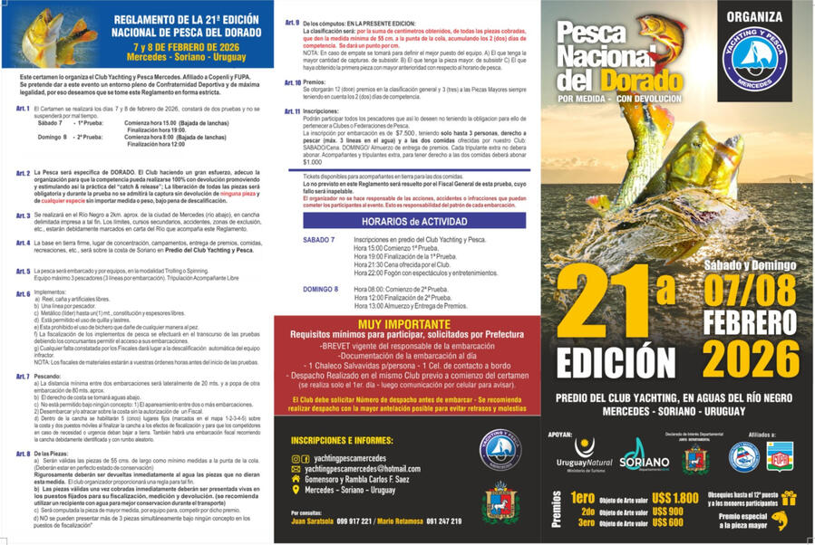 Reglamento Reglamento Pesca del Dorado 2026